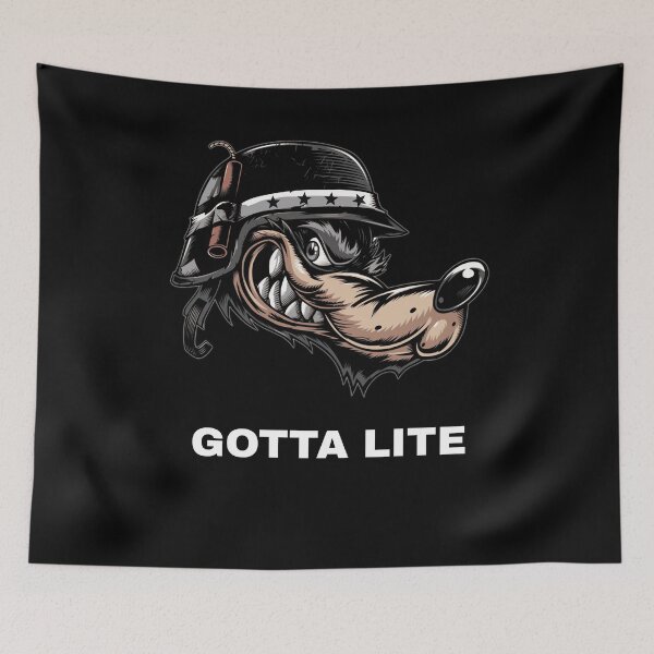 Item preview, Aggressive Wolf Gotta Lite Soldier Wolf designed and sold by livnitup68.