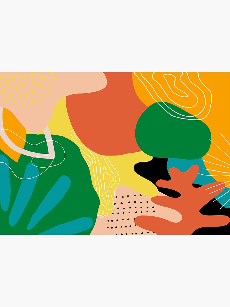 "Groovy Abstract Art " Sticker for Sale by Redbubble