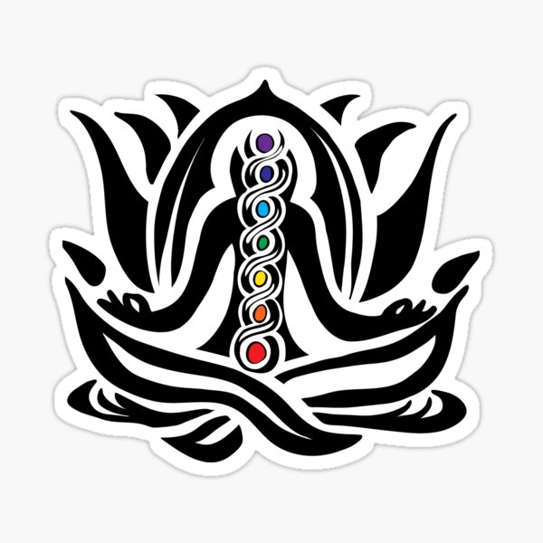 Yoga Chakra Kundalini Awakening Meditation Sticker