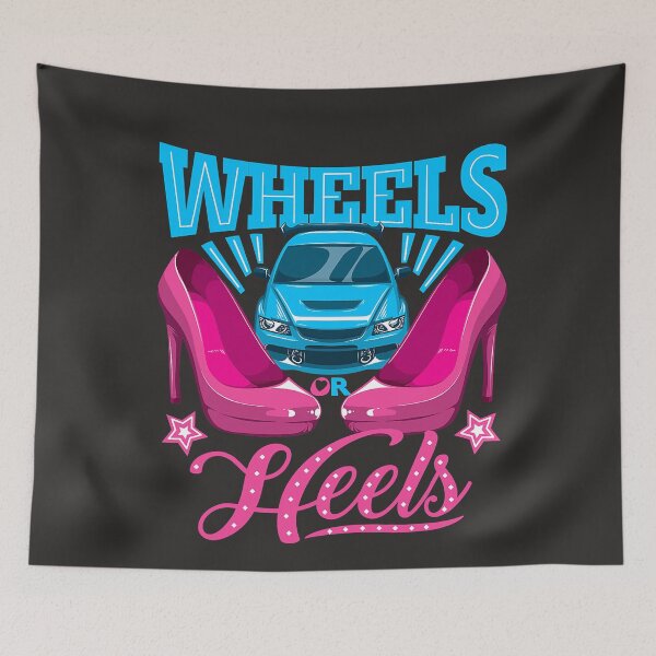 Item preview, Wheels or Heels Gender Reveal Family designed and sold by BarryJohn36.