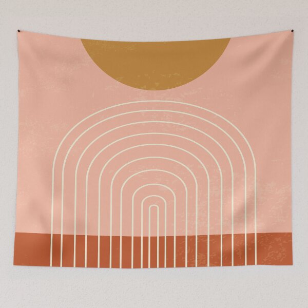 Item preview, Terracotta Mid Century Sun Arch designed and sold by MaiZephyr.
