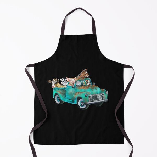 Artikelvorschau, Farm Pickup Truck mit Farm Animals Farming entworfen und verkauft von Dressed For  Duty.