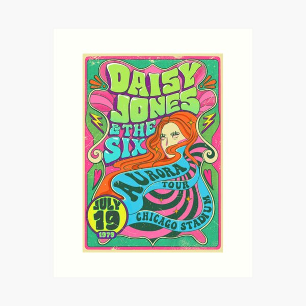 Item preview, Daisy Jones & The Six Concert Poster designed and sold by irrelephantph.
