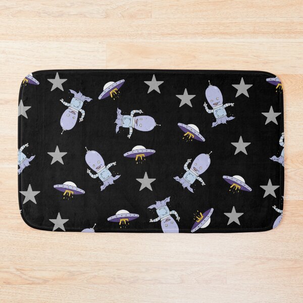 Item preview, Purple Alien and UFO Print designed and sold by Taleahsdesigns.
