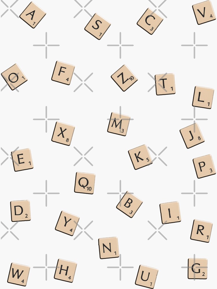 "Scrabble" Sticker by Marksman Redbubble