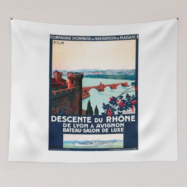 Aperçu de l'œuvre Descente du Rhône, Affiche française de voyage créée et vendue par paulrommer.
