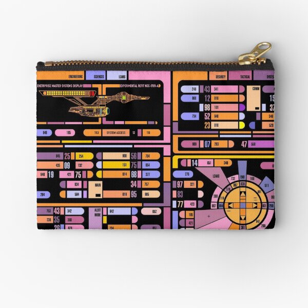 Space Future Control Panel Zipper Pouch