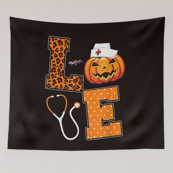 Item preview, Love Nurse Pumpkin Halloween designed and sold by tranhungtdu.