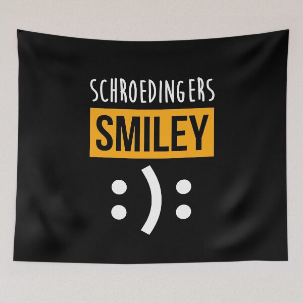 Item preview, Physics Nerd Gift 'Schroedingers Smiley' Funny Science designed and sold by ClareMadelane.