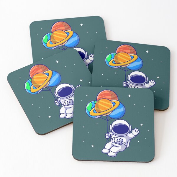 Item preview, astronaut with balloons designed and sold by Ahmed Eghareeb.