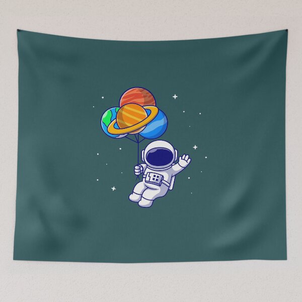 Item preview, astronaut with balloons designed and sold by Ahmed Eghareeb.