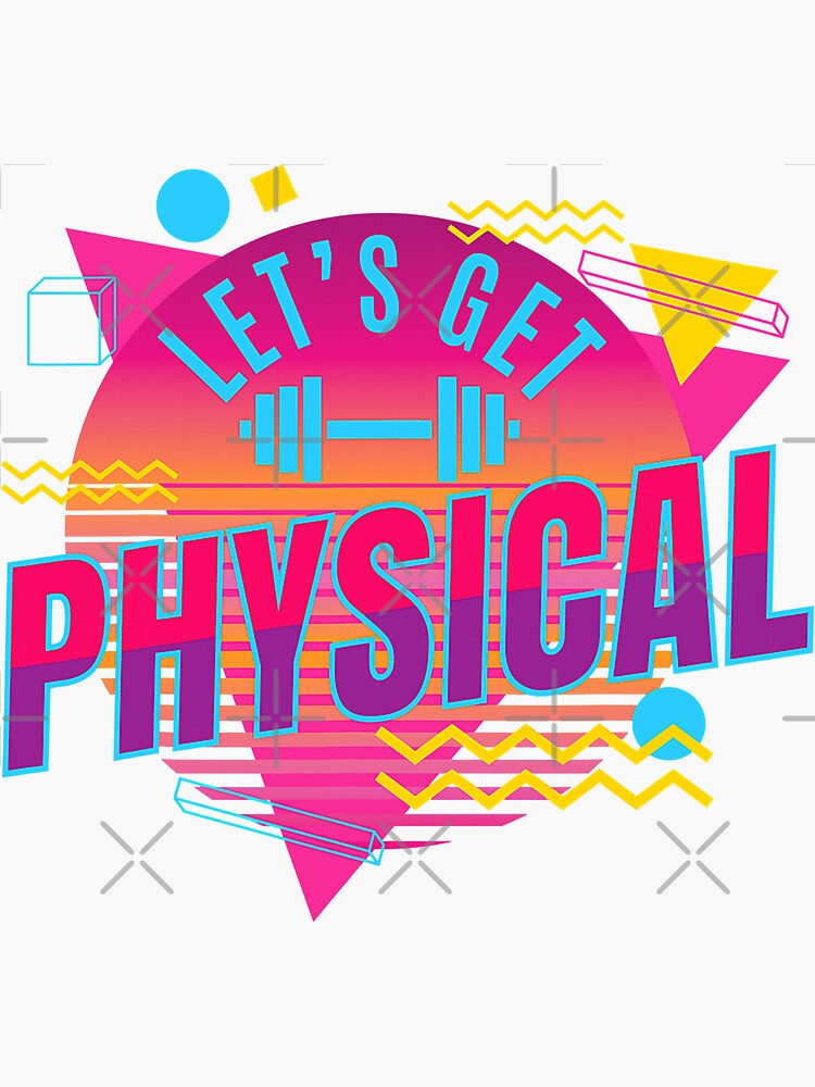 Let's Get Physical Workout Gym Rad 80'S Men Women' Bucket Hat