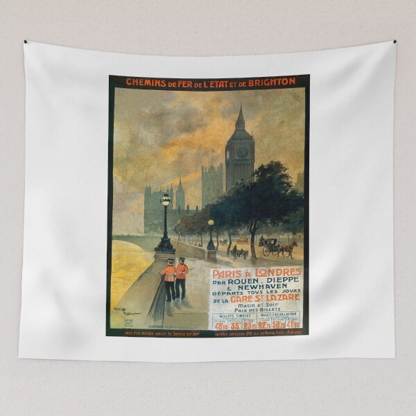 Aperçu de l'œuvre Paris à Londres, Affiche française de voyage créée et vendue par paulrommer.
