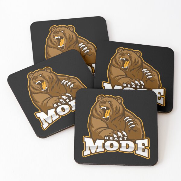 Item preview, Beast Mode Bear Black - Funny Gym designed and sold by GymWearDepot.