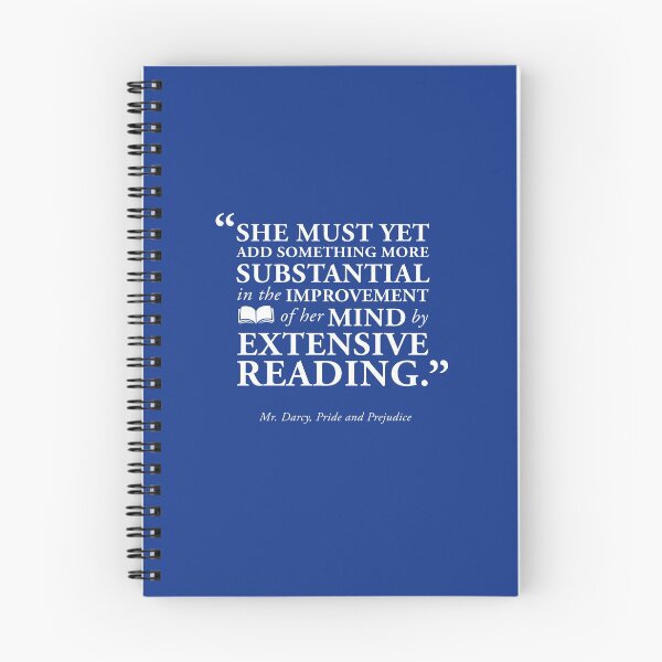 Item preview, Extensive Reading Mr. Darcy Quote from Pride and Prejudice designed and sold by GoodOldBooks.