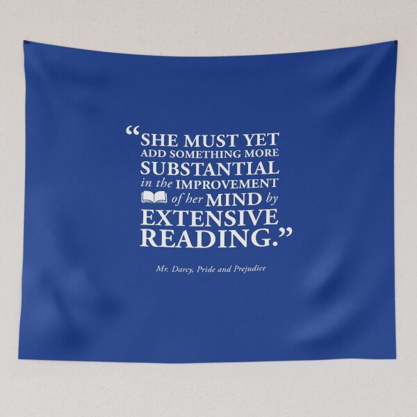 Item preview, Extensive Reading Mr. Darcy Quote from Pride and Prejudice designed and sold by GoodOldBooks.