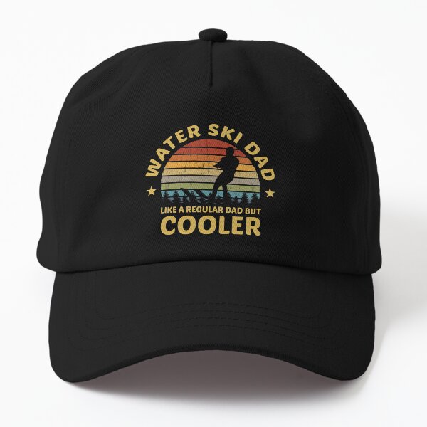 Vintage Retro Water Skiing Dad Ski Father Day Dad Hat