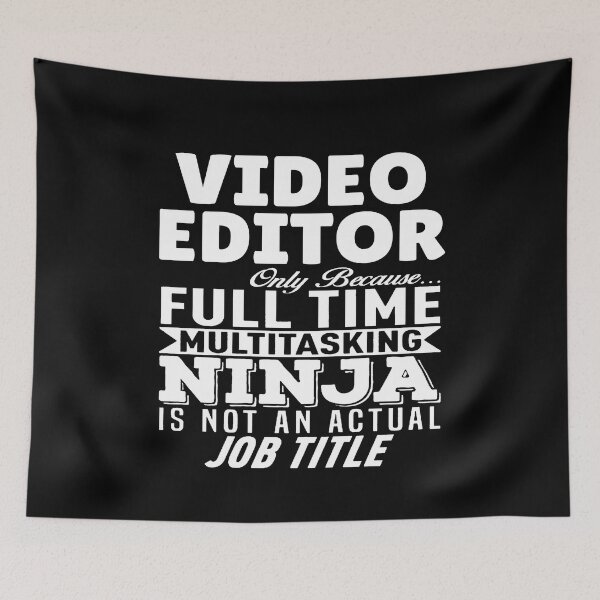 Item preview, Video Editor Multitasking Ninja designed and sold by clickmostro.
