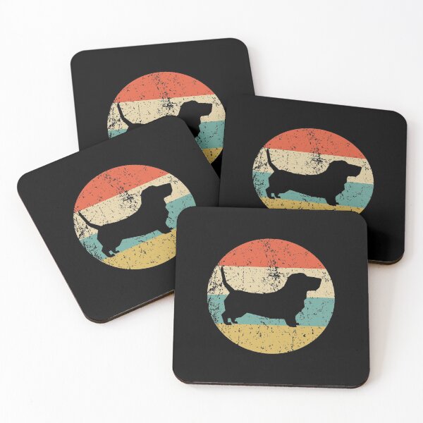 Item preview, Basset Hound - Perro Basset Hound Retro Vintage designed and sold by soldeokate.