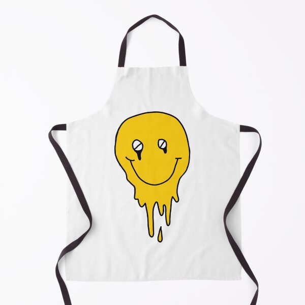 Item preview, Dripping smiley with button eyes designed and sold by Whimsical Prints.