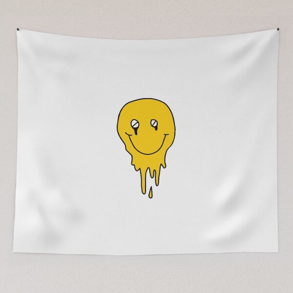 Item preview, Dripping smiley with button eyes  designed and sold by Whimsical Prints.