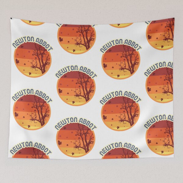 Item preview, Newton Abbot England Leaves Falling Autumn and Fall Amber Autumn, Best gift for September October and November, leaf falling designed and sold by AbsurdStore.