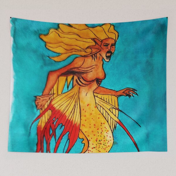 Item preview, Wlidlife Mermaid designed and sold by LataArtStudio.