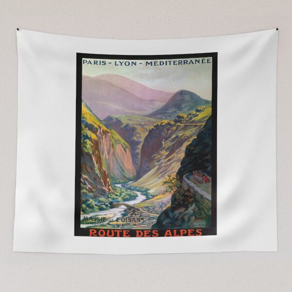 Item preview, Route des Alpes, French Travel Poster designed and sold by paulrommer.