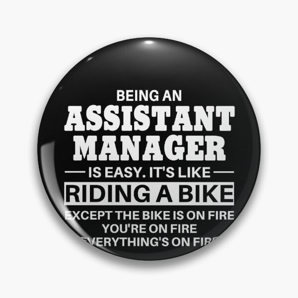 Item preview, Assistant Manager Riding A Bike designed and sold by clickmostro.