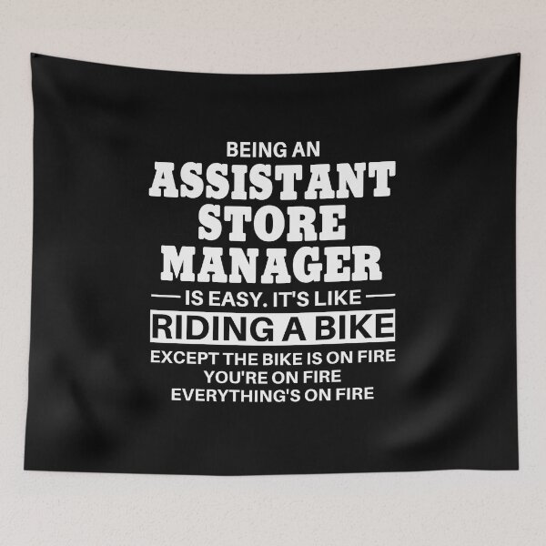 Item preview, Assistant Store Manager Riding A Bike designed and sold by clickmostro.