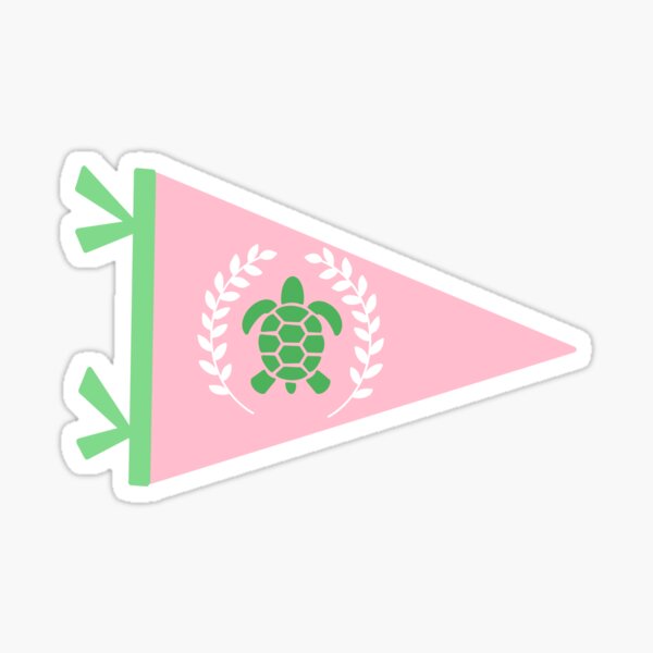 Item preview, Turtle Sorority Pennant designed and sold by Camille Albers.