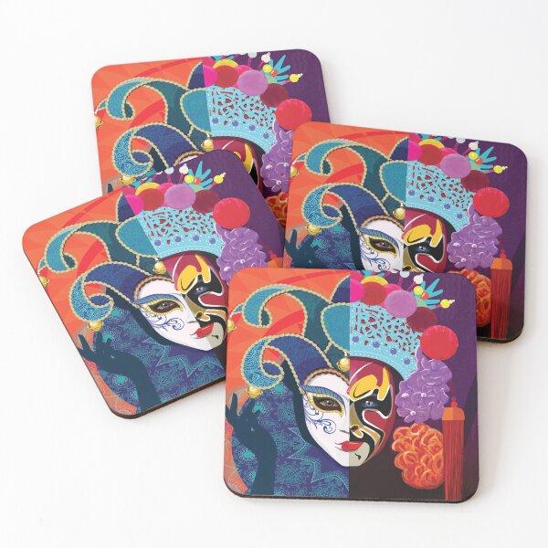 Item preview, Masquerade 2.0- A combination of Venetian and Chinese mask design by Art Without Curves designed and sold by Art Without Curves.