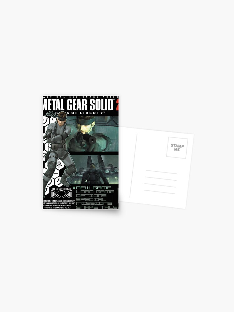 Carte Postale Metal Gear Solid 2 – PS2, état Comme Neuf, Pour Collection