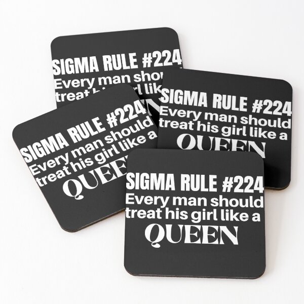 Item preview, sigma rule 224 meme- every boy should treat his girl like a queen-trending meme designed and sold by Rajpramanik.