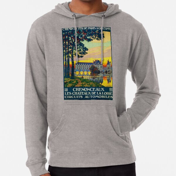 Chenonceaux, French Travel Poster Lightweight Hoodie
