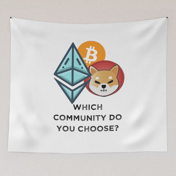 Item preview, Crypto Which Community Do You Choose? (White) designed and sold by Heather  Hope.