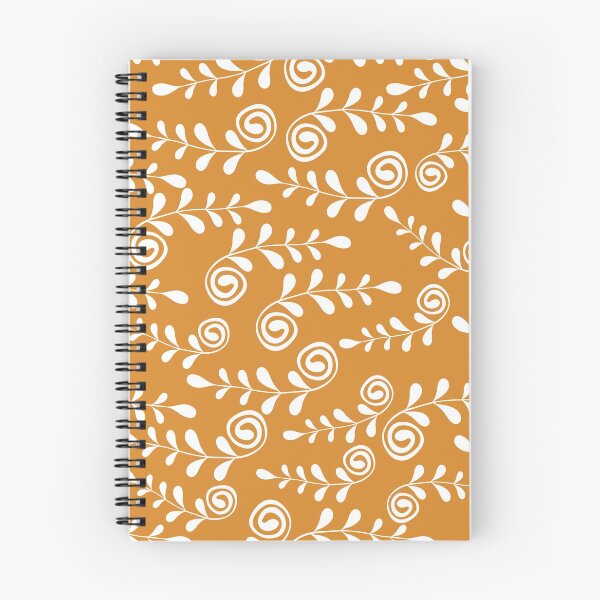 Item preview, Swirly Fern Leaf on Orange Background designed and sold by Trinket-Trickster.