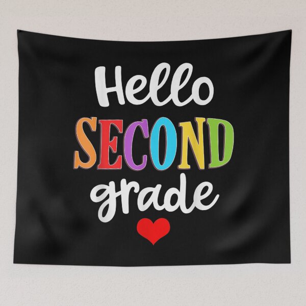 Item preview, Hello 2nd Grade Colorful Second Grade Teacher Kids Gift  designed and sold by FidelmaShop.