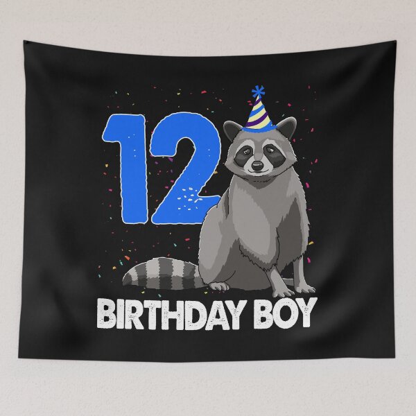 Item preview, Birthday Boy 12 Raccoon designed and sold by Bendthetrend.
