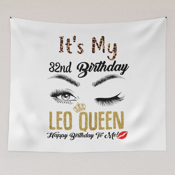 Item preview, Womens Leo Queen Its My 32nd Bday 32 Years Old Girl 1989 Women  designed and sold by GerdaShop.