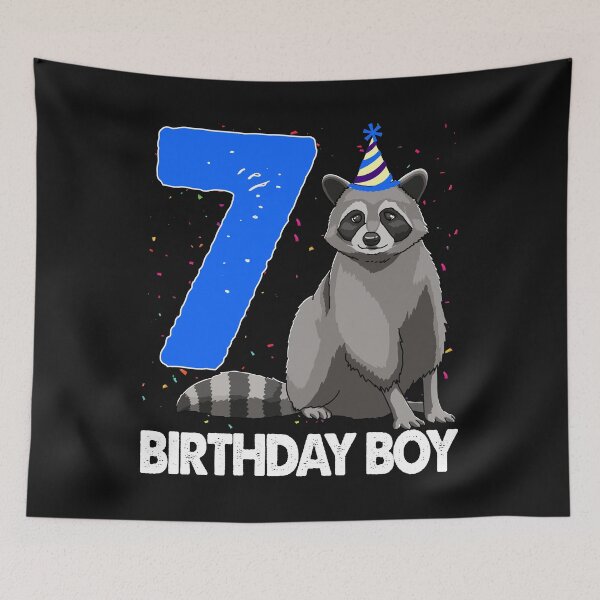 Item preview, Birthday Boy 7 Raccoon designed and sold by Bendthetrend.