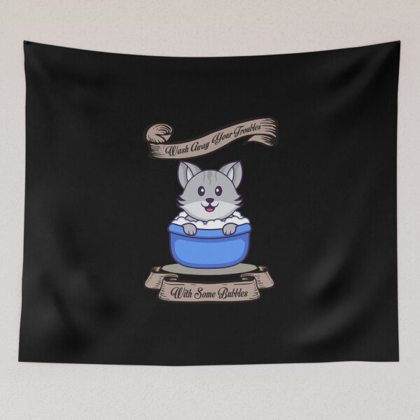 Item preview, Cat Taking Bath  designed and sold by TamAnhshap.