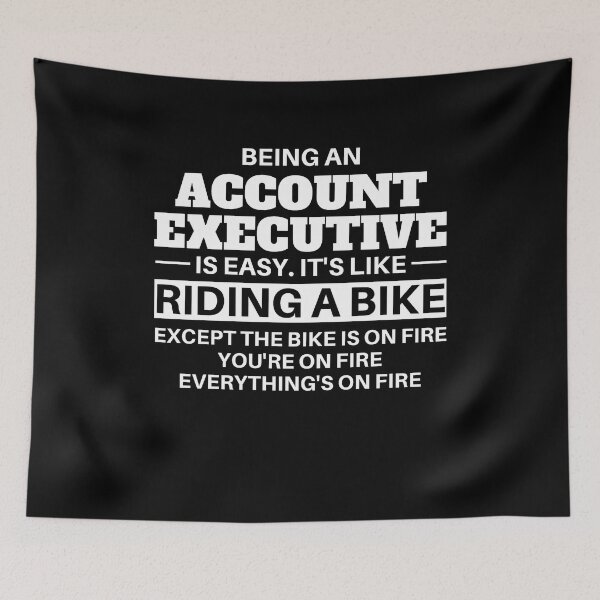 Item preview, Account Executive Riding A Bike designed and sold by clickmostro.