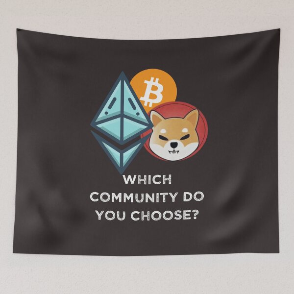 Item preview, Crypto Which Community Do You Choose? (Black) designed and sold by Heather  Hope.