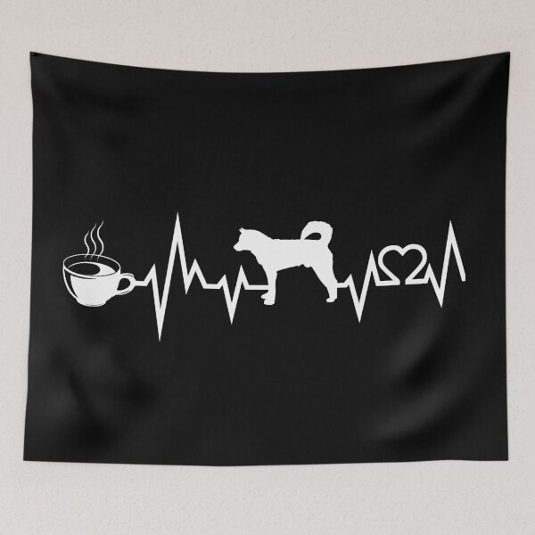 Item preview, Coffee and Korean Jindo Heartbeat designed and sold by REApparelCo.