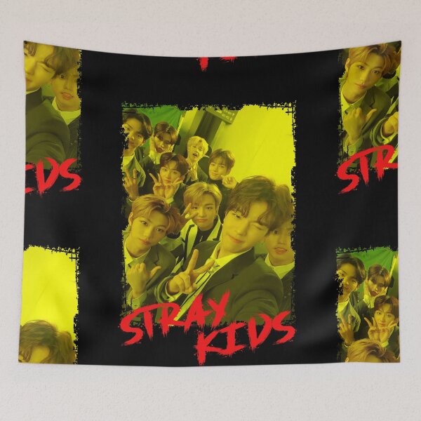 Item preview, Stray Kids Kpop Group Members Yellow Korean Kpop RGB Color Design designed and sold by Piosenka Art.