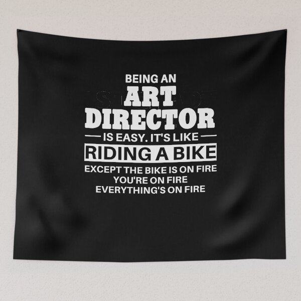 Item preview, Art Director Riding A Bike designed and sold by clickmostro.