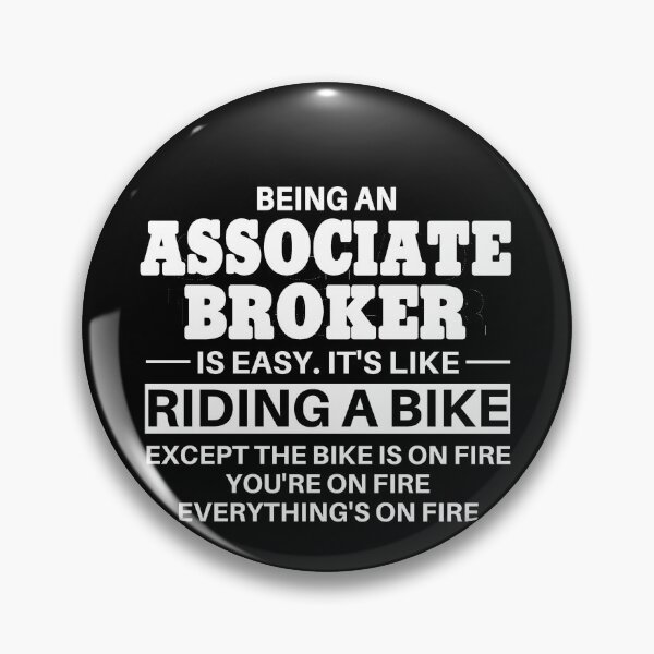 Item preview, Associate Broker Riding A Bike designed and sold by clickmostro.