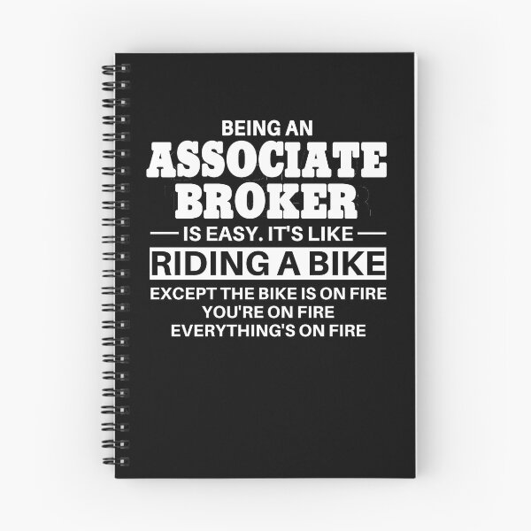 Item preview, Associate Broker Riding A Bike designed and sold by clickmostro.