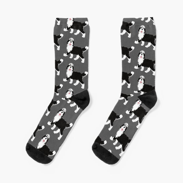 Item preview, Black and White Bernedoodle designed and sold by Lulupainting.